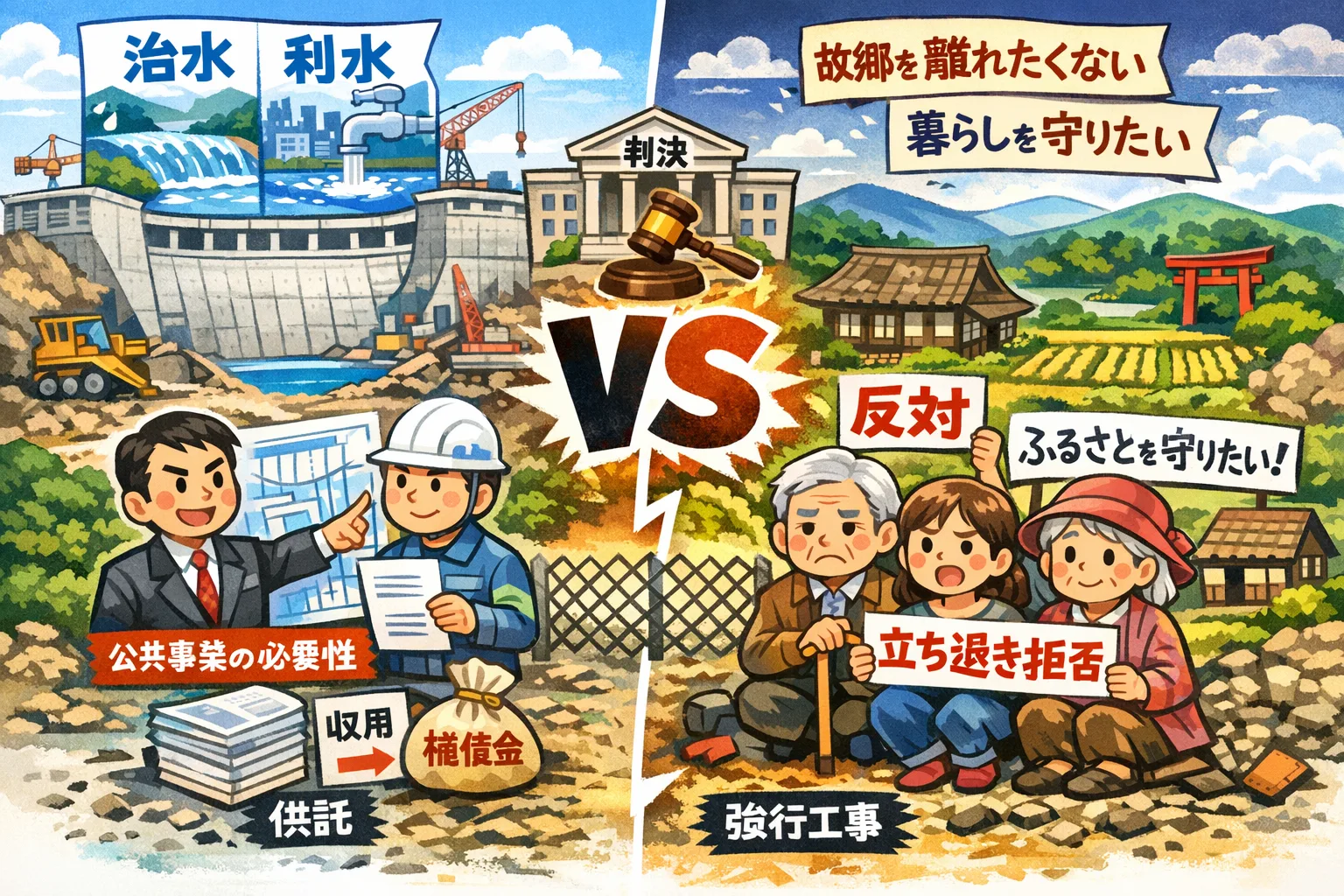 石木ダム問題の対立